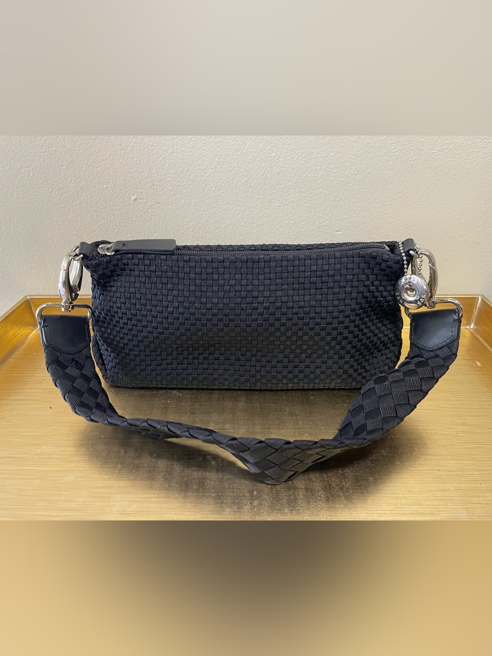 The Sak Black Woven Belt Bag